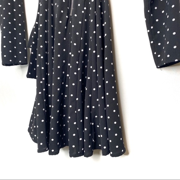 Xhilaration Black & White Polkadot Dress Small - Picture 7 of 9